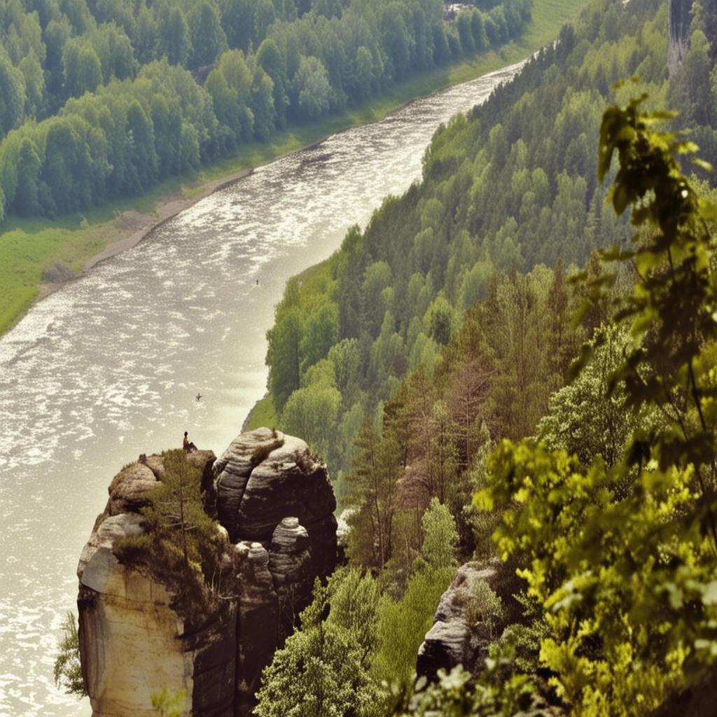 Die romantische Landschaft des Elbsandsteingebirges