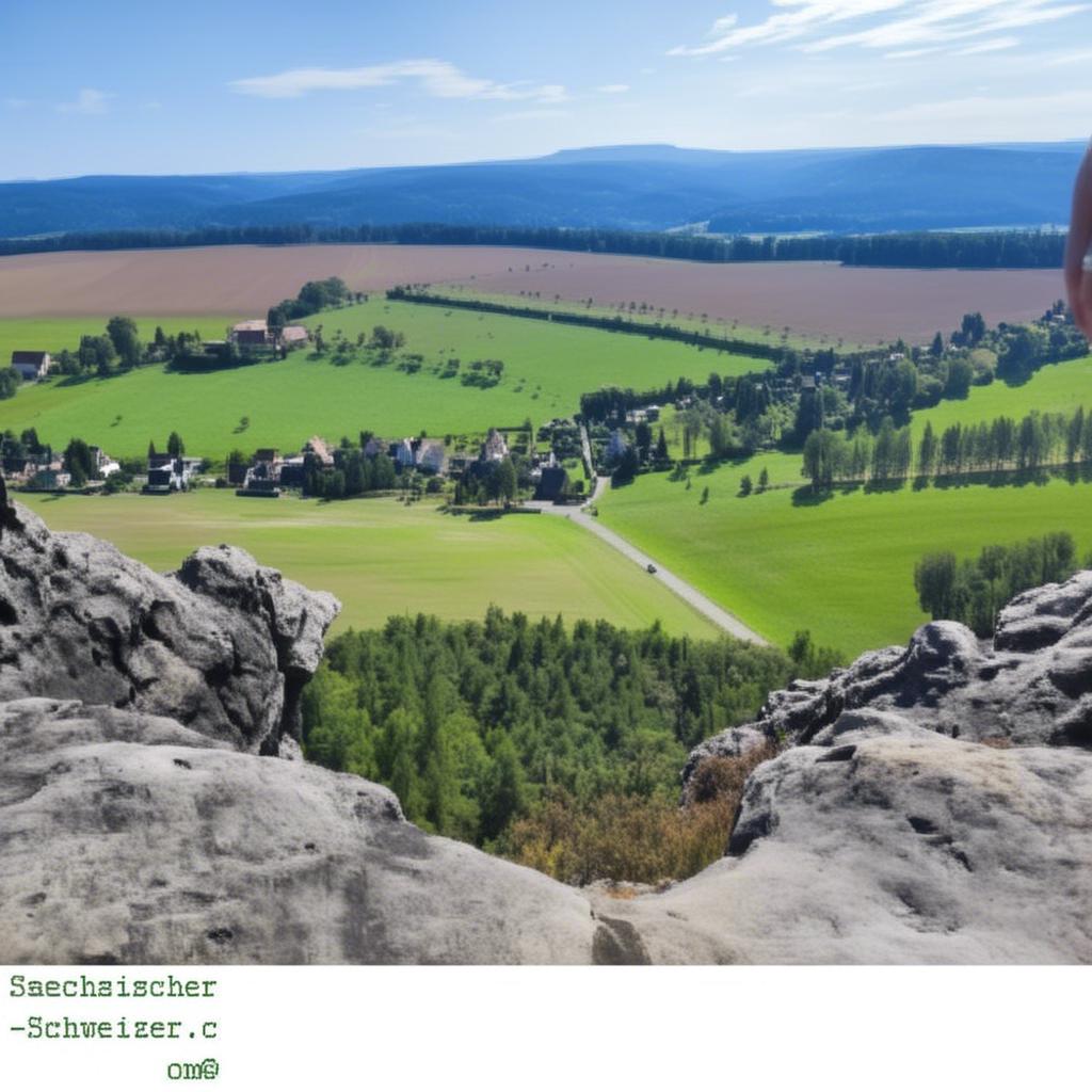 Blick nach Papstdorf.