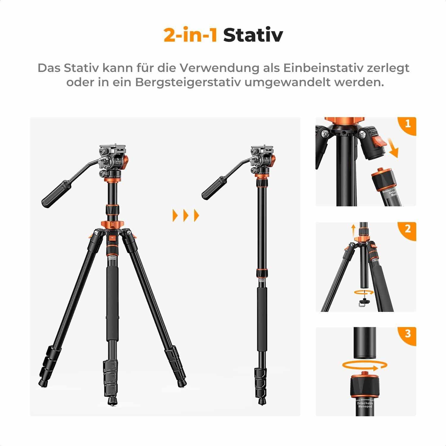 Die besten K&F CONCEPT und Victiv Kamera Stativen für jeden Bedarf
