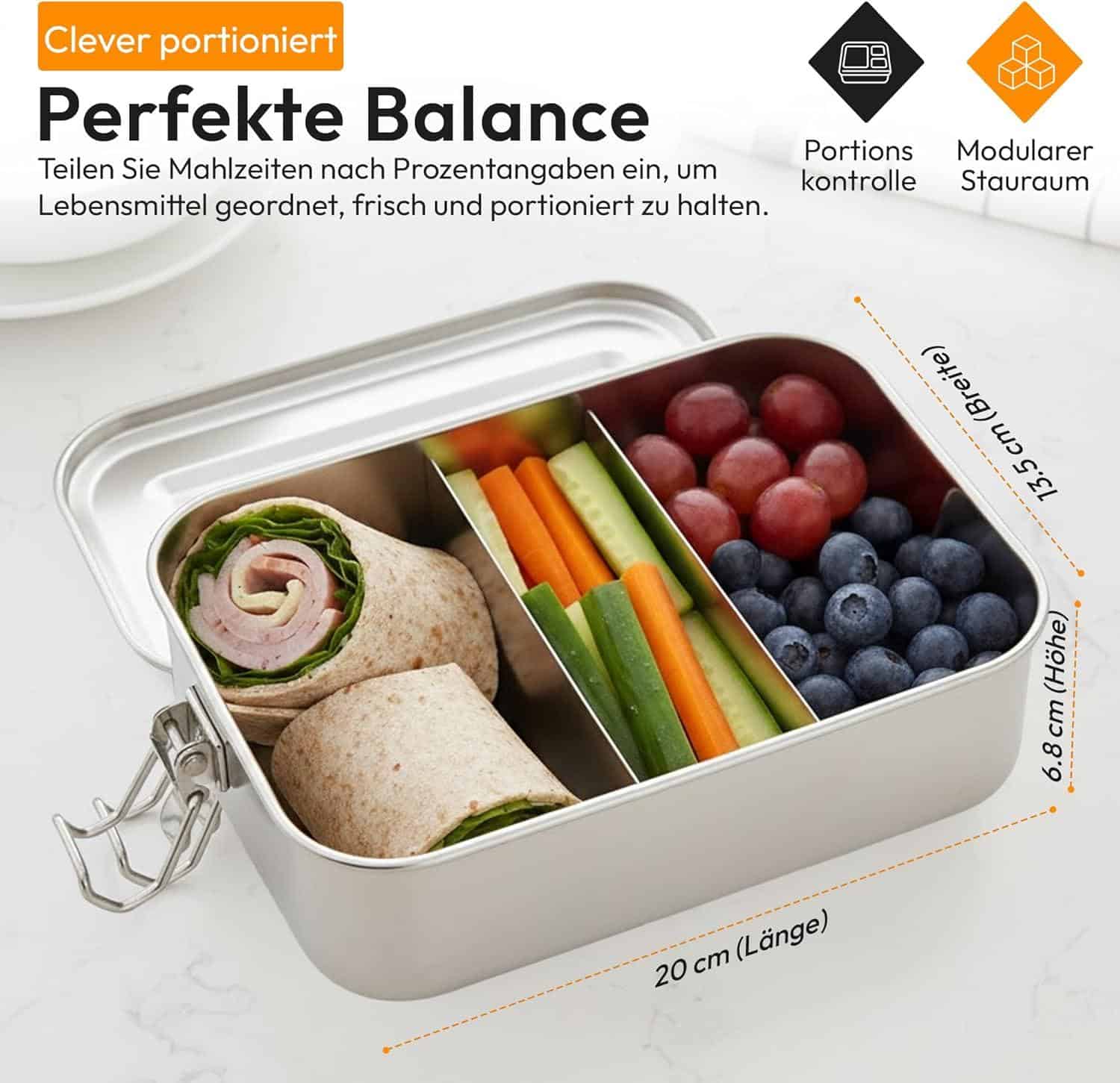 Die besten Edelstahl-Lunchboxen für praktische Mahlzeiten unterwegs