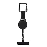 Comphic Einziehbarer Handyhalter mit Diebstahlschutz, Handy-Lanyard-Gurt, Smartphone-Sicherheitsgurt mit Gürtelclip, Handy-Lanyard