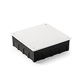 FAMATEL – Wasserdichte Abzweigdose I Deckel mit Schrauben I Ohne Kegel I 200x200x60 I Grau