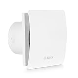 Bosch Badlüfter 1500 W 100 - Für Belüftung im Badezimmer und WC, Gegen Feuchtigkeit und Schimmel - Mit Lichtschalter-Aktivierung - 100mm Durchmesser