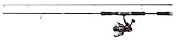 Abu Garcia Cardinal X Spinnruten- und Rollen-Combo - Spinnfisch-Setup für Forelle, Barsch, Lachs, Hecht, 1.83 m |5-25 g, Black/Red