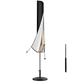 Reinalin Sonnenschirm Schutzhülle mit Stab, Abdeckhauben für Sonnenschirm Garten, Wasserdichter, UV-Beständig, Winddicht und Schneesicher (175×30,5/36,5 cm)