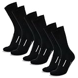 Merino.tech Merino Socken Herren und Damen 3 Paar Laufsocken Wandersocken Sportsocken Unisex für Camping, Outdoor, Jagd, Fahrrad, Lauf (40-46, Jet Black Pack of 3)