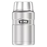 Thermos STAINLESS KING Thermobehälter für Essen silber 0,70l - Edelstahl, absolut dicht, hält Speisen 14h heiß & 24h kalt, BPA-frei