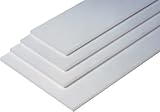 Regalboden Einlegeboden WEISS 567 x 283 mm (L 56,7 cm x B 28,3 cm) Fachboden für 60 cm Küchenschrank Spanplattenzuschnitt mit Kanten - ABS Kanten und Melaminkanten - livindo