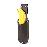 quipuda Echtleder Messertasche für Gürtel Cuttermesser Tasche (Braun)