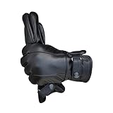 ATTONO Herren Lederhandschuhe Mode Auto Chopper elegante Handschuhe aus Leder - 9/L