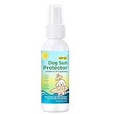 Sonnenschutz Für Hunde – LSF 25 UV-Spray, 50 Ml Sonnenschutz Für Hunde, Abwehr-Körperspray | Sonnenschutzspray Für Haustiere Zur Hautpflege | Für Outdoor-, Camping, Wandern, Park, Hinterhof, ROA