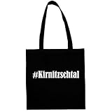 Reifen-Markt Tasche #Kirnitzschtal Größe 38x42 Farbe Schwarz Druck Weiss