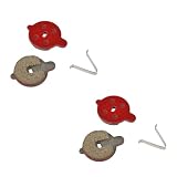 yhyttr 1 Paar Elektroroller-Scheibenbremsbeläge, passend for NIU KQI3 KQI 2 Pro, Halbmetallbremse, Fahrradteile, hydraulisch Bremsbeläge Shimano(2 pair semimetal)