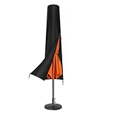 Enzeno Schutzhülle für Ø 350cm/200x300cm Sonnenschirme,190x30/50cm Oxford Stoff Abdeckung Sonnenschirme, Abdeckhauben für Gartenschirm mit wasserdichtem Reißverschluss