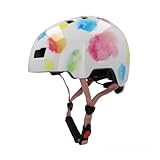 FISCHER BMX Fahrradhelm, Radhelm, Dirt Bike Helm Plus Splash, XS/S, 48-54cm, bunt, mit integriertem LED-Rücklicht