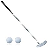 Golf Putter Set für Rechts- & Linkshänder (Beidhändig) - Abnehmbarer Mini Golfschläger 33', inkl. 2 Doppelschicht Golfbälle, Golf Zubehör für Anfänger & Jugendliche