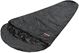 Schlafsacküberzug Biwaksack - 100% Wind- und wasserdicht, Atmungsaktivität: 3000 MVP (230 cm x 90 cm) Anthrazit 230 x 90 x 60 cm - RV Rechts