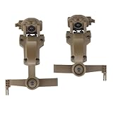 TS TAC-SKY Taktischer Helmschienenadapter for PELTOR ComTac Airsoft-Schießzubehör Headset-Halterung Fit Ops Core ARC Team Wendy MLOK-Schiene (Color : T)