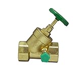 Cornat Absperrventil mit Entleerung 3/4 Zoll – Messing Schrägsitzventil – Innengewinde beidseitig – DIN/EN Norm – Sanitär Zubehör