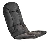 Korb-Outlet Schaukelstuhl Auflage Schwarz Polster Kissen 120x50 deutsche Herstellung Auflagekissen Kissenauflage für Schaukelsessel