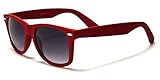 Boolavard' RetroUV® Klassisch Design Sonnenbrille - UV400 (Rot)