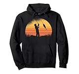 Angler angelt Fisch mit Sonne Motiv für Herren Damen Kinder Pullover Hoodie