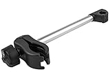 EUFAB 11236 Rahmenhalter lang, abschließbar, für U-Bügelrohr: Ø 2,5 cm, 31 cm Länge, Schwarz