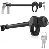 Sorlpv Rahmenhalter für Fahrradträger 45CM Länge, Universal Kurze Fahrradrahmenhalter Abschließbare, Rahmenhalter für U-Bügelrohr: Ø 2,5-3cm, für Rahmendurchmesser des Fahrrads: Ø 3-6cm