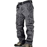 Arbeitshose Herren Angebot des Tages, Arbeit Bequeme Camouflage Modern Cargohose Herren Beige Einsatzhose für Combat Stretch Angelhose Men Arbeitshosen Männer L