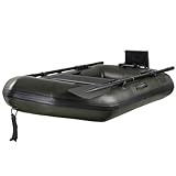 Fox 160 Green Boat with Air Deck 160x95cm - Boot Schlauchboot, Angelboot fürs Karpfenangeln, Ruderboot für das Fischen auf Karpfen