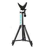 TronicXL 30-63cm Schießstock Zielstock Pirschstock I Stativ + Auflage für Objektiv I Gewehr Gewehrauflage Tripod Dreibein Gewehre Waffen Ständer Gewehrstativ Jäger Paintball Zubehör 60cm