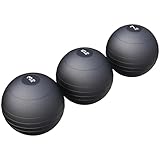 GORILLA SPORTS® Slamball-Set Gummi Schwarz 15 kg – 3 Medizinbälle Schwarz 3 + 5 + 7 kg