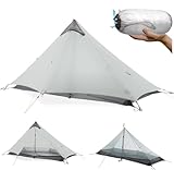 Three Bears Ultraleicht Wasserdichtes Rucksackzelt – Professionelles 1 Personen Campingzelt, Doppelwandig für Trekking & Outdoor Abenteuer