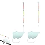 High Sensitivity Night Fishing Float Bite Alert for Fishing Rods, Empfindsame Angeln Bissanzeiger Elektronisch mit LED-Leuchtanzeiger, Rute Angelsummer Ausrüstung von Fischer Fischerei Gerät (2 Stück)