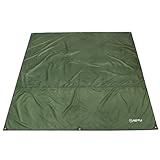 Azarxis wasserdichte Zeltplane,Tarp für Hängematte, Zeltteppich Vorzeltteppich Vorzeltboden für Ourdoor Camping Sandstrand (Armeegrün, S - 1.5x2.2m)