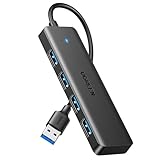 UGREEN USB Hub 3.0, USB Splitter 4 Port Ultra Slim with 5Gbps Data Transfer, USB Extender for Mouse, Keyboard, Flash Drive, Card Reader, Printer, Compatible with Laptop, Desktop PC, Xbox, PS5, etc.