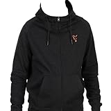 Fox Collection Lw Hoody Black & Orange - Angelpullover, Größe:L