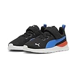 PUMA Kinder Anzarun Lite Kids Sneaker 33, Black Hyperlink Blue White Redmazing