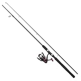 DAM Full Tech Spinning Combo, Süßwasserangler Angelrute Rolle Hecht Barsch Zander Mehr, Starkes Leichtgewicht Vielseitig, Schwarz Grau, 2.70m Mäßig schnelle Rute, 4000er Rolle