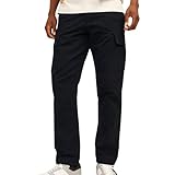 JACK & JONES Herren Cargohose JPSTKANE JJBARKLEY -Relaxed Fit - S M L XL XXL, Größe:36W / 32L, Farbe:Black 12258150
