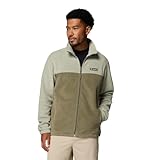 Columbia Herren-Fleecejacke Steens Mountain 2.0 mit durchgehendem Reißverschluss, Safari/Steingrün, Größe L