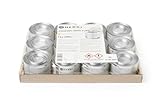 HENDI Brennpaste, 12 Stück, ruß- und geruchlos, Brenndauer ±3 Stunden, Brenngel, Fire Paste, für Wärmebehälter, zum Warmhalten von Speisen, für Chafing Dish, 200gr