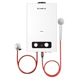 CAMPLUX BD264 Gas-Durchlauferhitzer, 10 Liter, Butan/Propan, 28 – 37 mbar, für Camping, Mobilheime, kleine Häuser