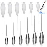 BNGXR 12 Stück Spirolino Forelle Set - 6X Sinkend (Transparent) 6X Schwimmend (Weiß) 8g 10g 15g 20g 30g 40g, Praktisch Angelzubehör Forelle Set für Forellenköder, Kann Flache Gewässer Forellen Fangen