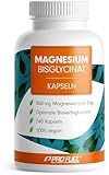 Magnesium Bisglycinat Kapseln 240x - 3000 mg Magnesium-Bisglycinat, davon 360 mg elementares Magnesium pro Tag - laborgeprüft mit Zertifikat - 100% vegan - Vorrat für 80 Tage