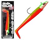 Wild Devil Baits Sand EEL Sandaal Meeres Shad Gummifisch Meeresköder Dorsch Norwegen (Fire Tiger, 150g)