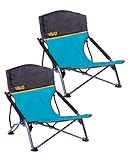Uquip Strandstuhl Set Mary Campingstuhl Faltstuhl Klappstuhl Niedrig 120 kg