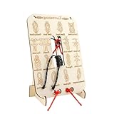 Lernknoten Trainingsbrett mit Seil, 16 Knoten Holzknoten Trainingsbrett zum Üben von Seilknoten, Knotenbindungsset für Campingausrüstung, Outdoor-Survival und Kletterübungen