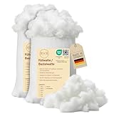 EVE Textile® Füllwatte 100 g Weiche Watte & Füllmaterial Öko-Tex 100 Zertifiziert Kissen, Kuscheltiere Hochbausch Bastelwatte, Stopfwolle & Kissenfüllung Ideal als Füllmaterial Kissen & Wolkendecke