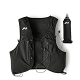 AeroRun® Laufweste für Damen & Herren Ultraleicht mit Trinkflasche | verstellbare Trinkweste 500 ml | Laufrucksack & Trinkrucksack zum Laufen | Running Vest Joggen & Trailrunning | Größe M-L